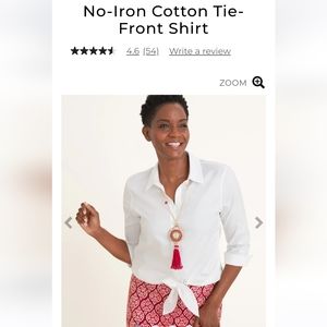 Chicos No Iron Tie Front Shirt